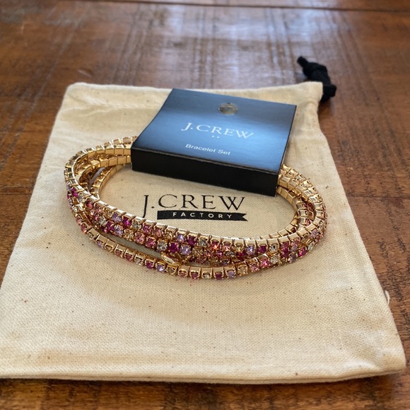 J. Crew Crystal Stretch Bracelets. Set of 5. - Picture 10 of 11